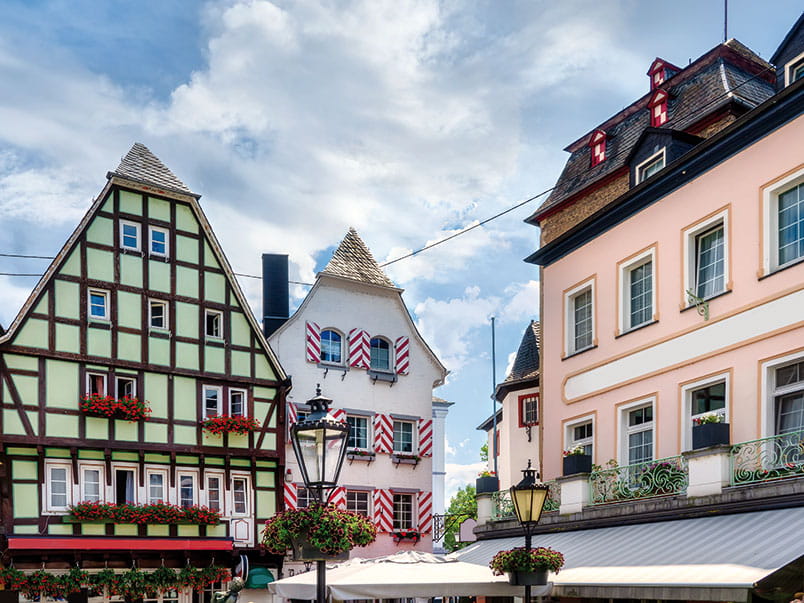 Buildings in Linz am Rhein, Germany
